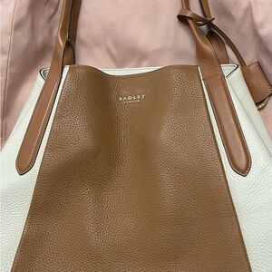 Radley London Tan and Cream Tote Bag